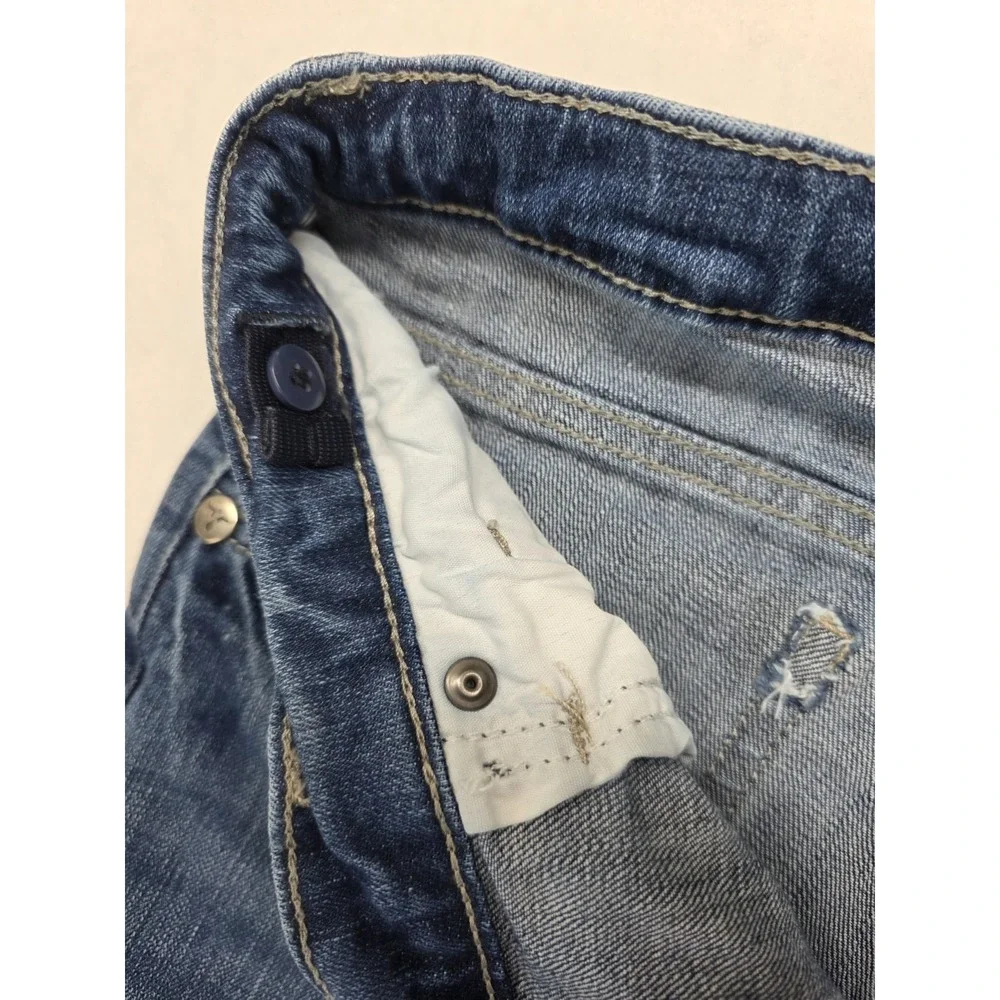Wrangler 20X Boys Jeans Size 16 Regular Adjustable Waist Blue Straight 112338560